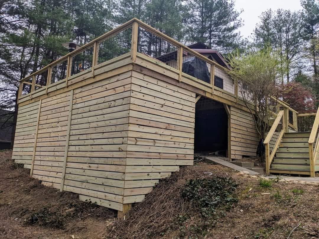 Completed deck, renovation, and exterior project 9