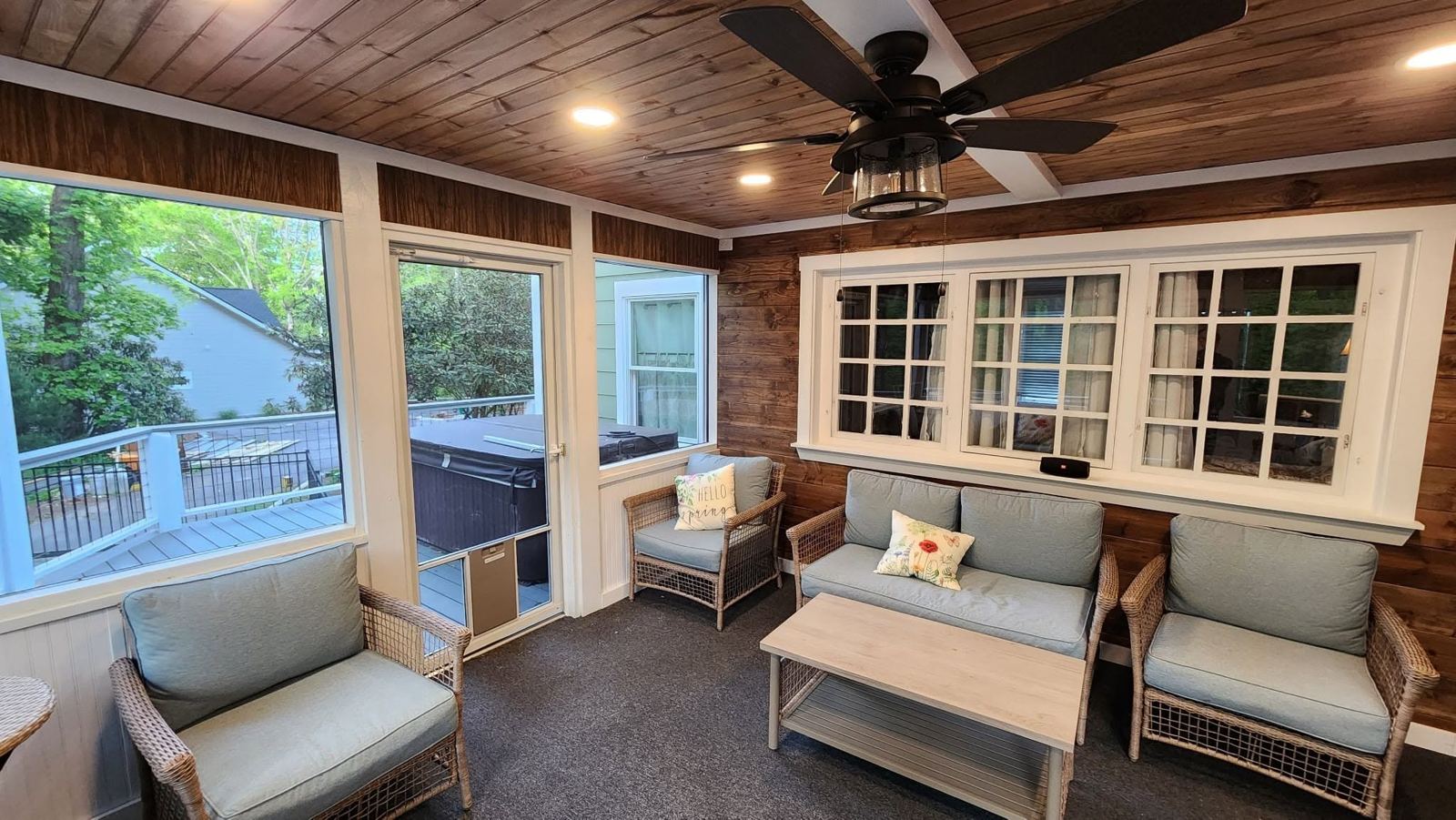 Completed screened porch project 5