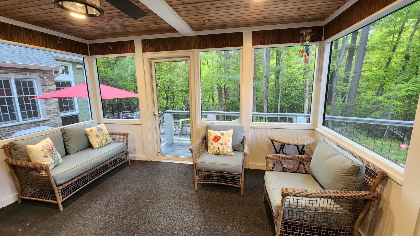 Completed screened porch project 6