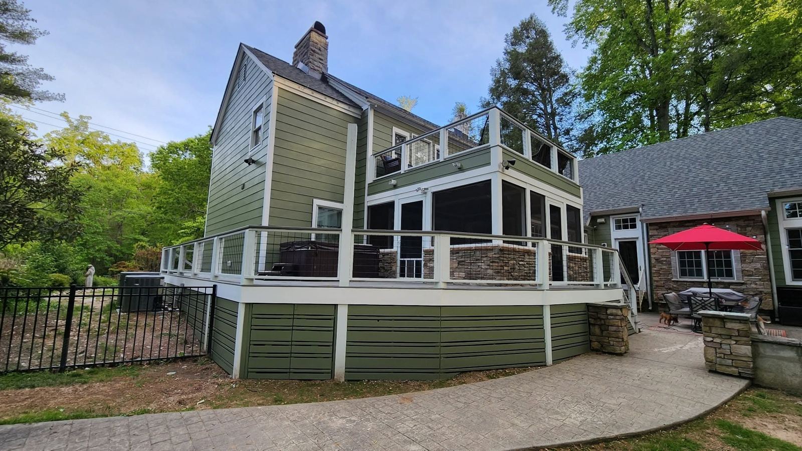 Completed screened porch project 7